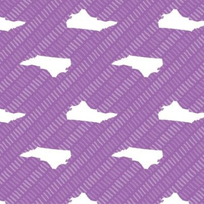 North Carolina State Shape Pattern Stripes  Purple-01-01