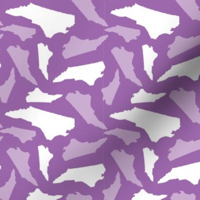 North Carolina State Shape Pattern Purple-01-01