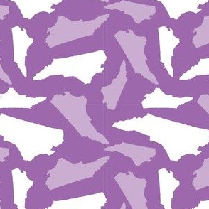 North Carolina State Shape Pattern Purple-01-01