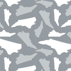 North Carolina State Shape Pattern  Grey-01-01-ed