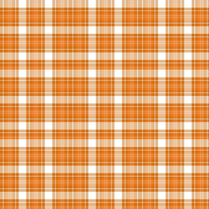 Harvest Tartan Plaid | Burnt Orange & White | Renee Davis