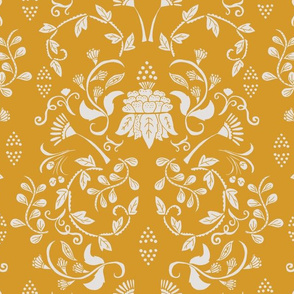 Enchanted Folk Floral, Yellow