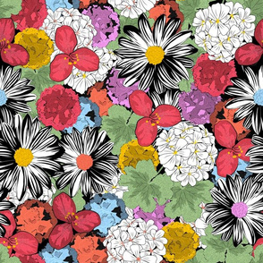 Floral Carpet (Color Blocks coordinate)