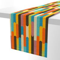 Retro Color Block Popsicle  Sticks Orange