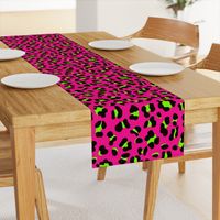 Large Scale - 80s Neon Pink and Lime Green Leopard Print - Large Scale