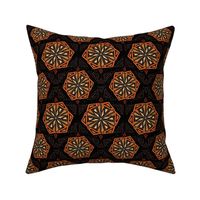 Africa orange mandala