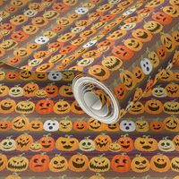 orange jack o'lanterns halloween pumpkins stripe purple green