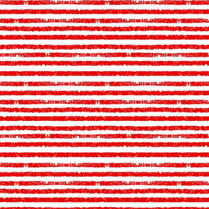 Red Grungy Pirate Stripes -  Medium