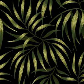 Palm Leaf Coordinate - Camo Green