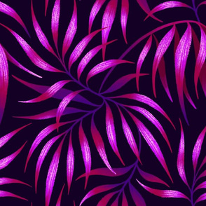 Palm Leaf - Purple