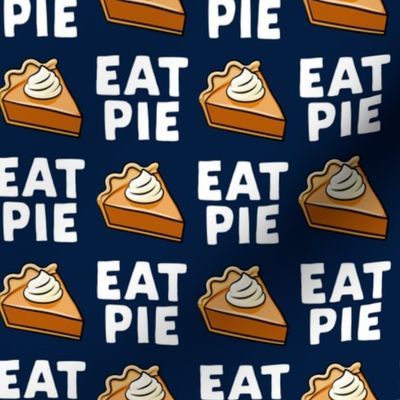 Eat Pie - Pumpkin Pie - navy - LAD19