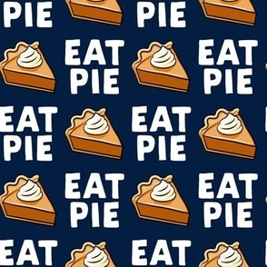 Eat Pie - Pumpkin Pie - navy - LAD19