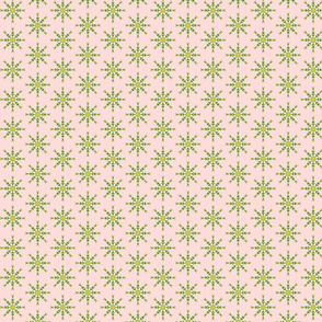 Stars of Spring Flowers on a Whisper of Pink (#2)- Tiny Scale