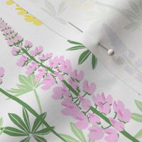 Lupine Fields Lupine Fields - white multicolor - small scale