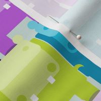 Hippo Reduction, Bright: Purple, Blue, Green