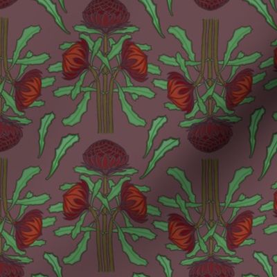 Darker waratahs (Art Nouveau) by Su_G_©SuSchaefer