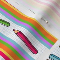 Rainbow pencils coordinated
