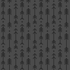 cross + arrows dark grey tone on tone