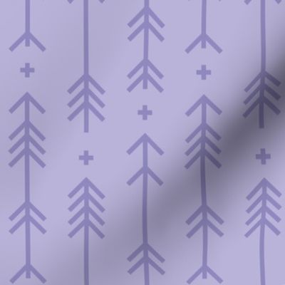 cross + arrows light purple tone on tone
