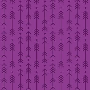 cross + arrows purple grape tone on tone