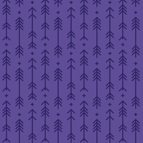 cross + arrows purple tone on tone