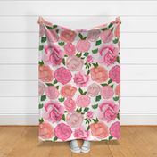 Gulsen Gunel Artistic peony romantic pattern