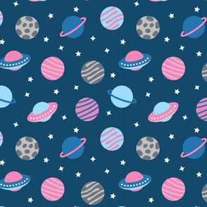 Universe and Planets Pattern
