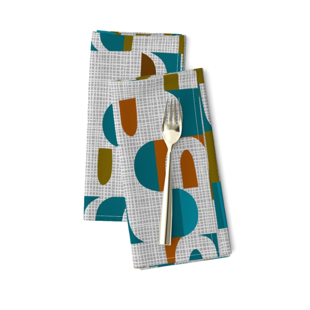 scandi color block shapes Serviettes de table | Spoonflower