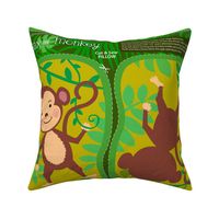 Max the Monkey - Cut & Sew Safari Plushie Pillow Pattern