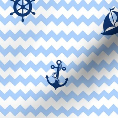 Nautical Navy Blue Baby Boy Nursery