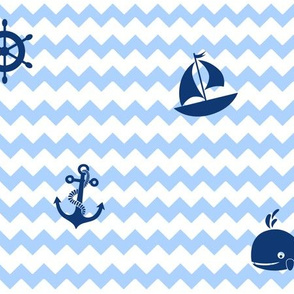 Nautical Navy Blue Baby Boy Nursery