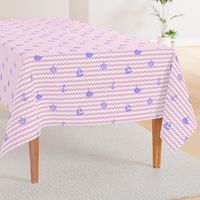 Nautical Purple Lavender Pink Chevron Girl Nursery