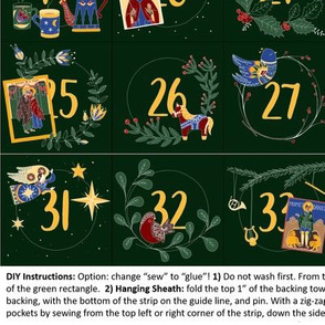 Large Nativity Fast Calendar, Front Only