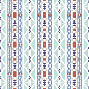 Southwestern stripe, aqua