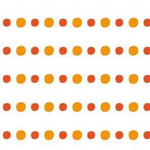Spots dots orange circles polka dots