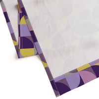 retro mod squares mustard yellow purple violet lavender