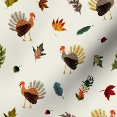 Fall Thanksgiving Turkeys // Satin Linen