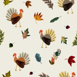 Fall Thanksgiving Turkeys // Satin Linen