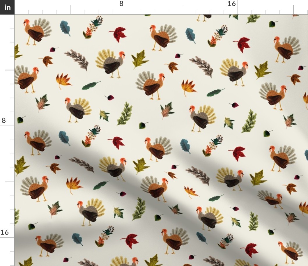 Fall Thanksgiving Turkeys // Satin Linen