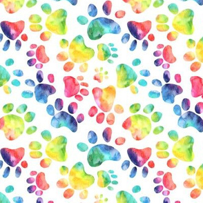 Rainbow Paw Prints