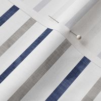 stripes - blue & grey - nautical stripes - LAD19
