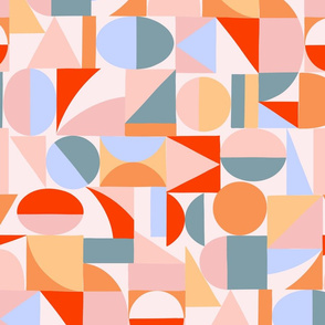 Bold Blocks in orange by Pippa Shaw
