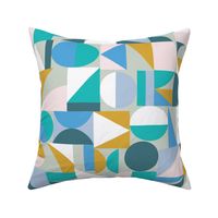 Bold Blocks in turquoise by Pippa Shaw