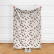 Kawaii Llama baby nursery sleepy alpaca wool animals on off white linnen autumn winter terra cotta copper neutral boys