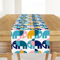 Color Block Elephants