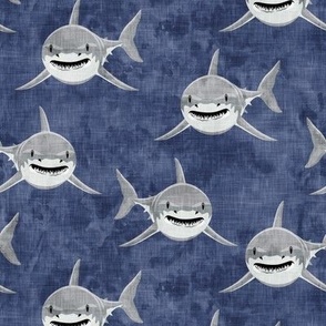 sharks - sharks on blue  2 - LAD19