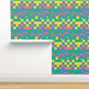 Pixel colorful squares