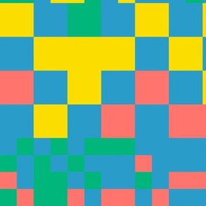 Pixel colorful squares