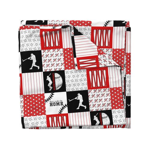 Baseball//Cougars - Wholecloth Cheater Quilt