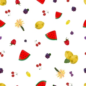 Fruity pattern with watermelon 